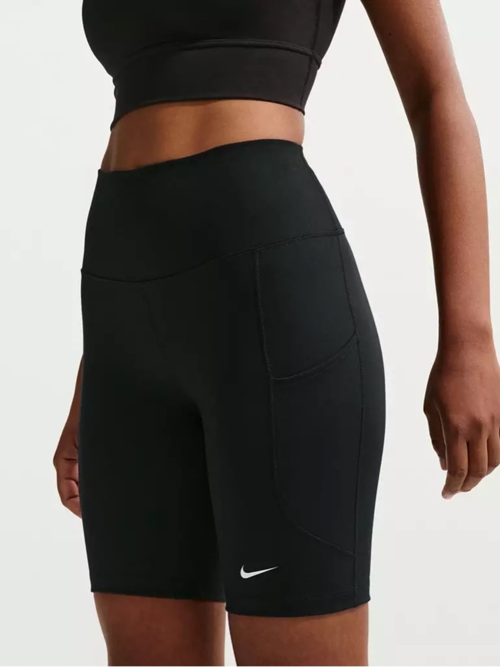 Nike Women's One High-Waisted 8" Biker Shorts With Pockets